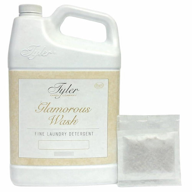 Tyler Candle Company Wash Laundry Detergent 64 Oz Kathina (Bundle with Sachet Pouch)
