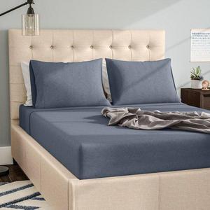 Darrington Extra Soft Jersey Sheet Set- Heather Grey King Size