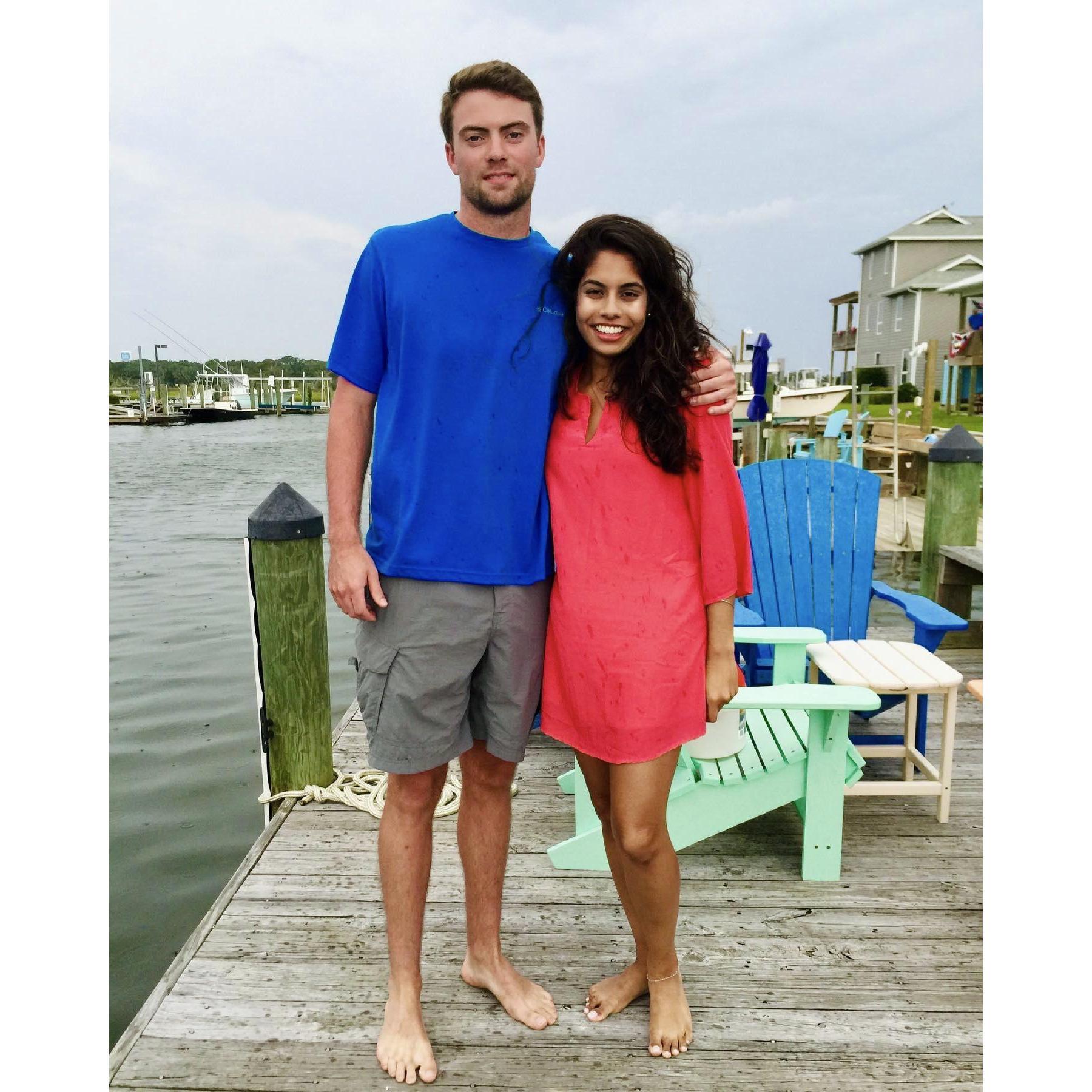 July 3, 2016 Atlantic, Beach NC! The day we were officially boyfriend and girlfriend!