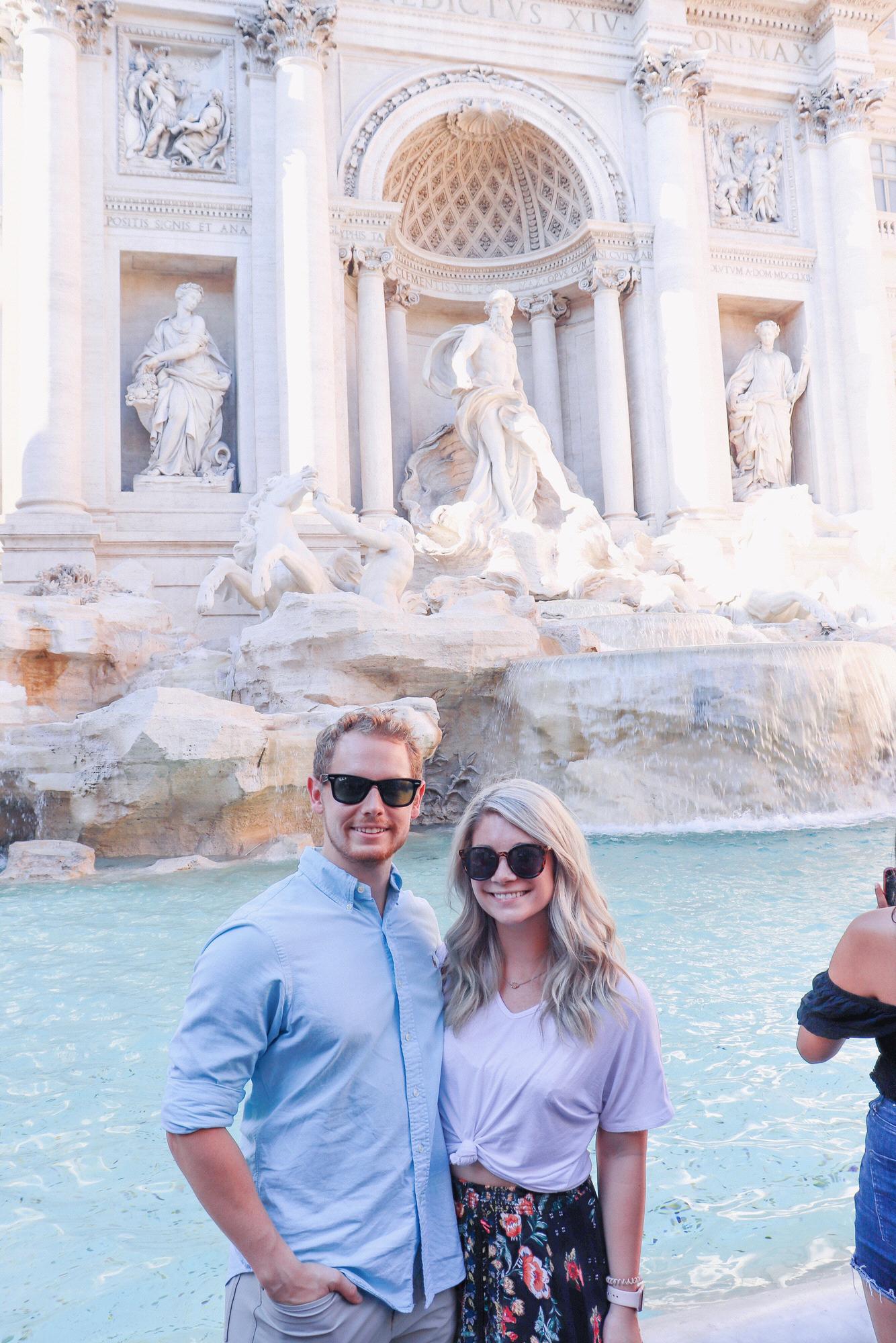 Trevi Fountain in Rome, Italy.