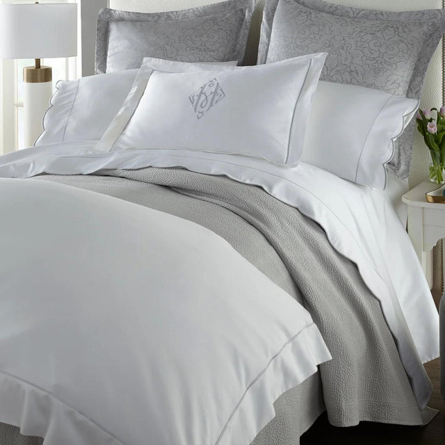 Percale Duvet Cover in White - King Size