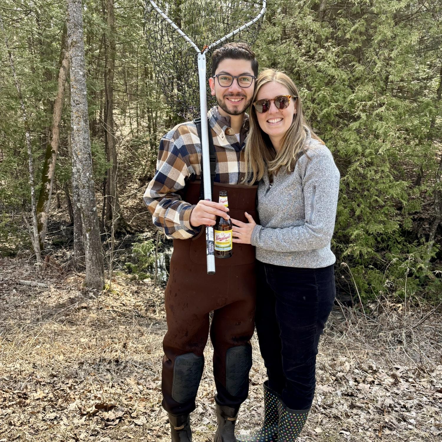 Joel turned into a fisherman while in Wisconsin