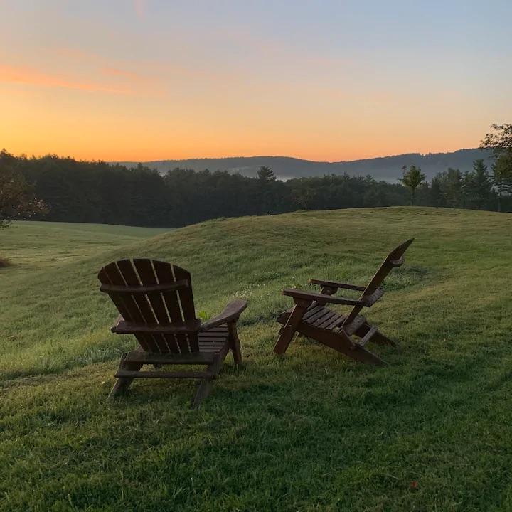 The view from the Farmhouse grounds.