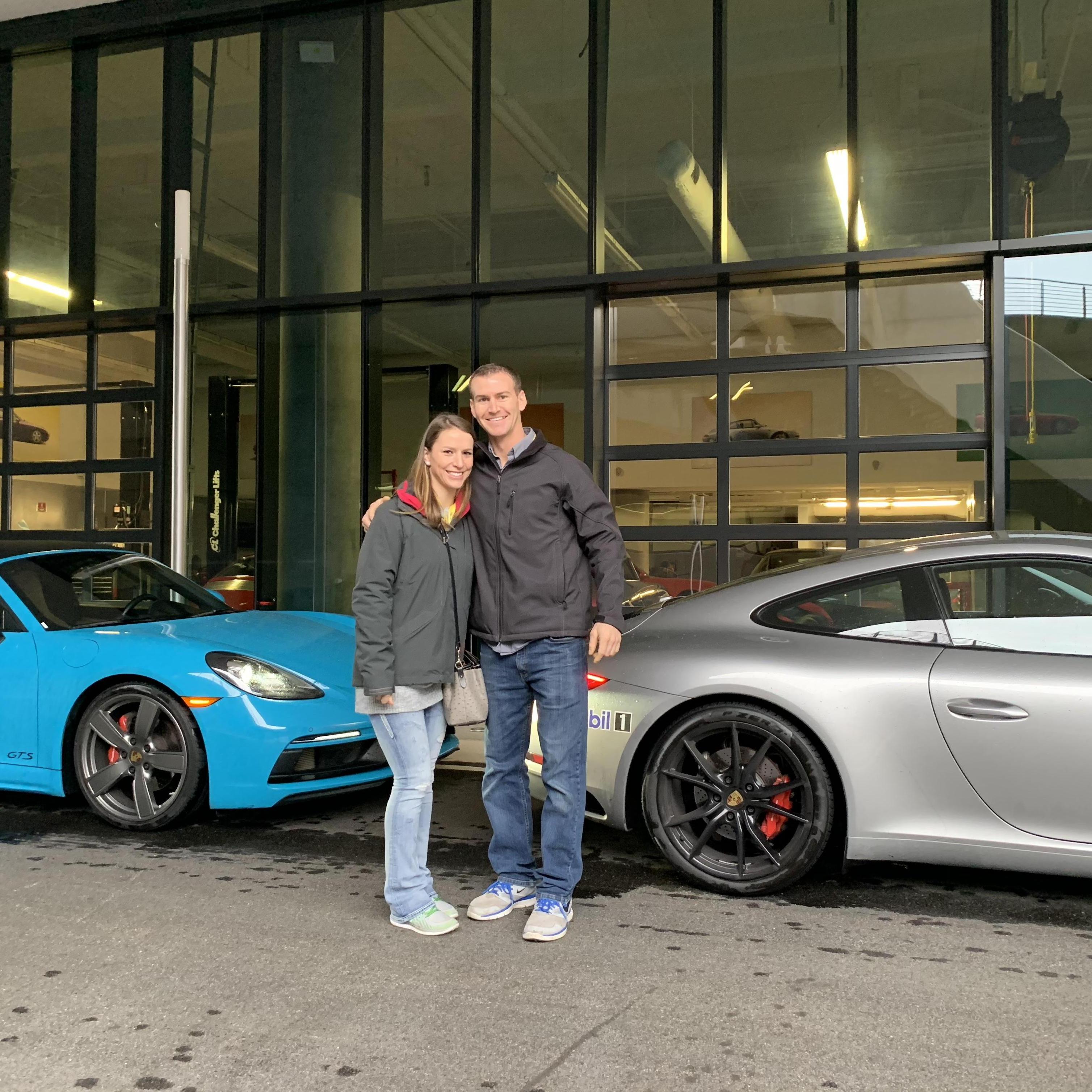 Porsche Driving experience while we were in Atlanta