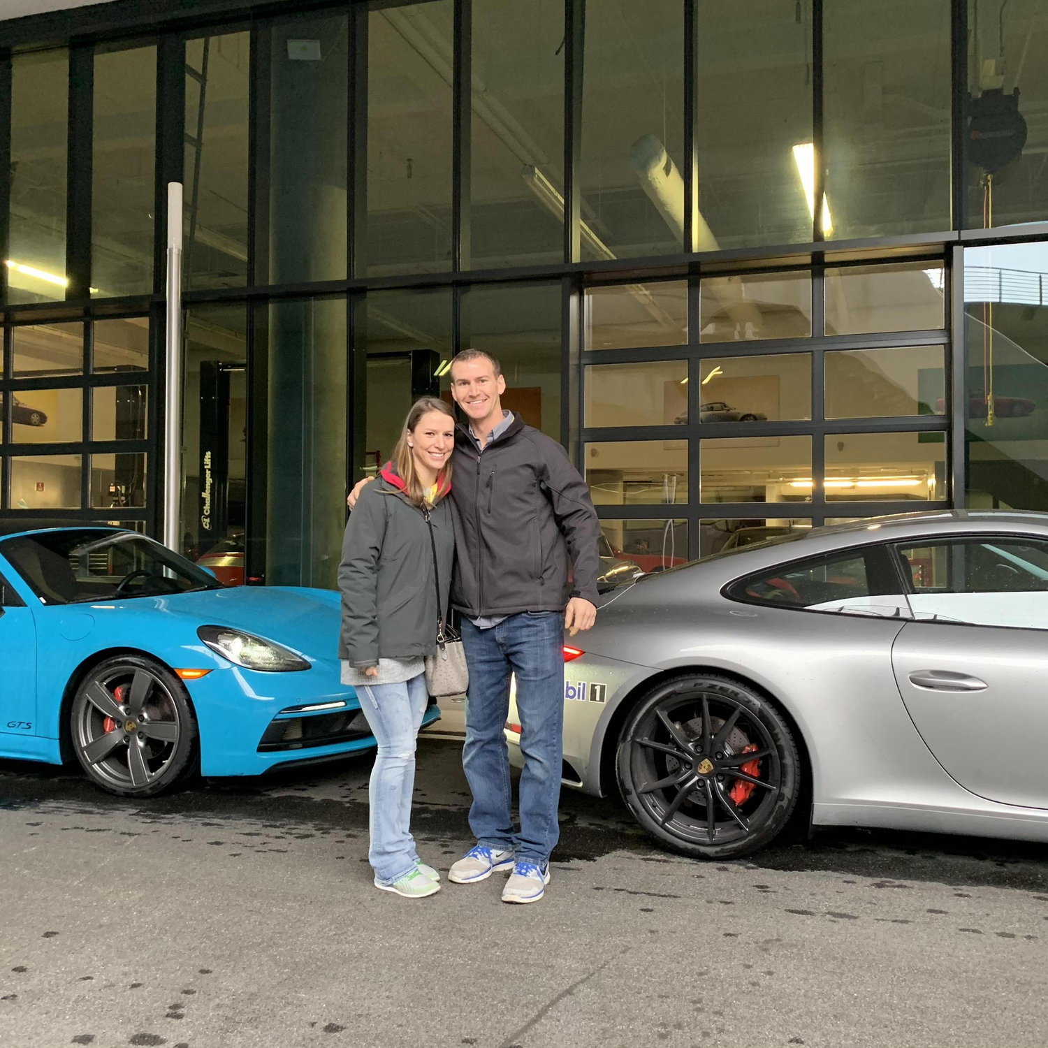 Porsche Driving experience while we were in Atlanta