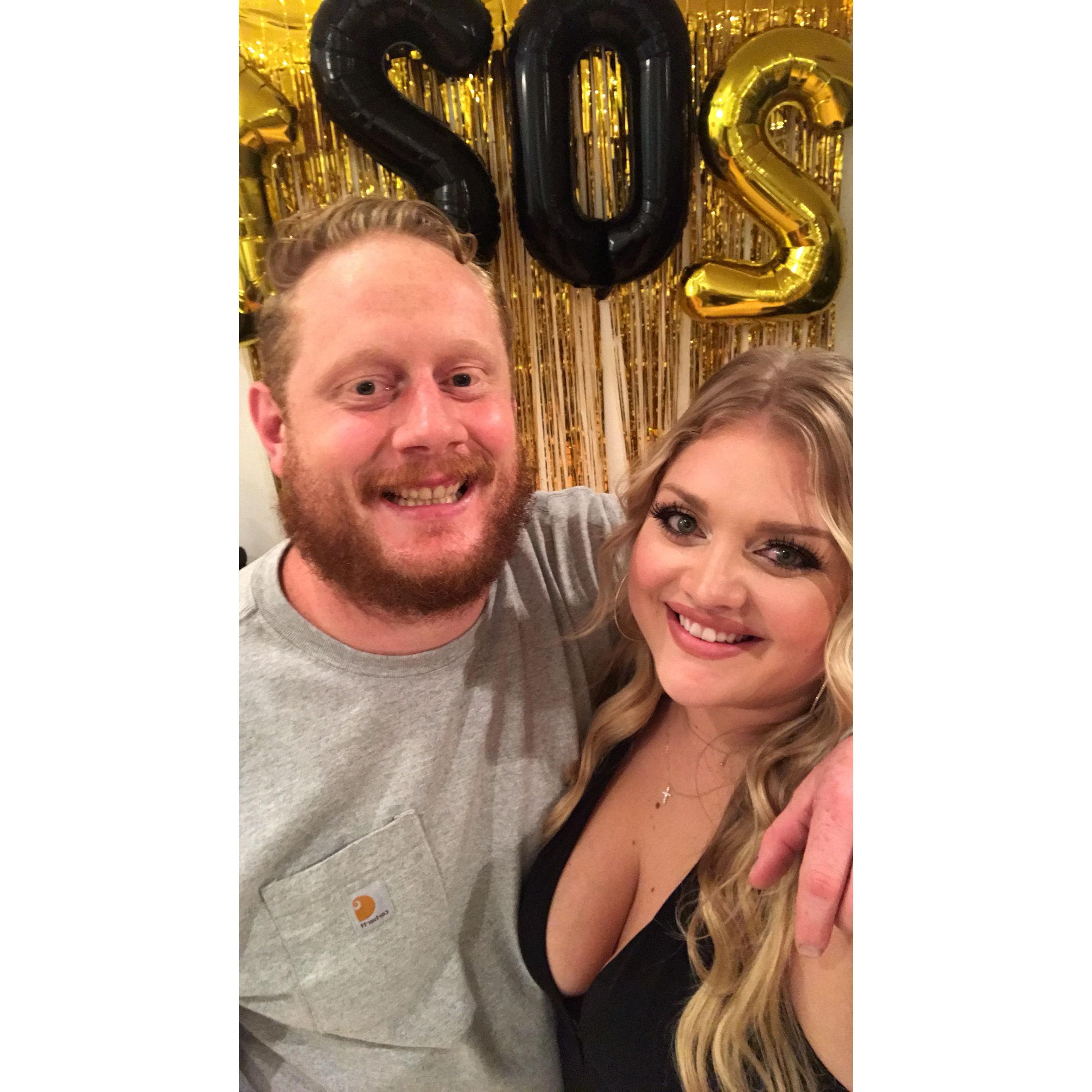 DECEMBER 31, 2020 - 
Celebrating their first New Year's together.