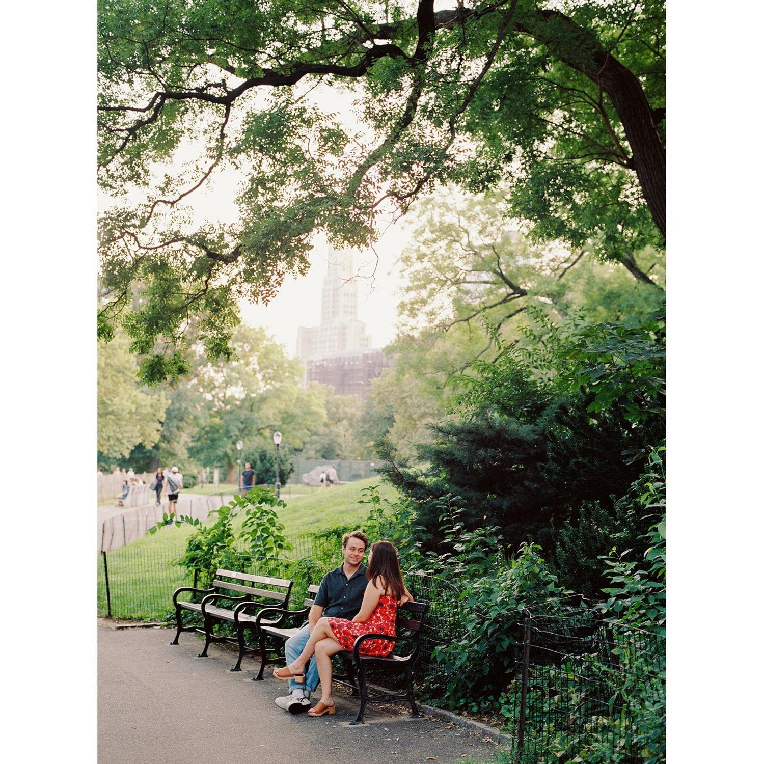 Chris's favorite bench in Fort Greene