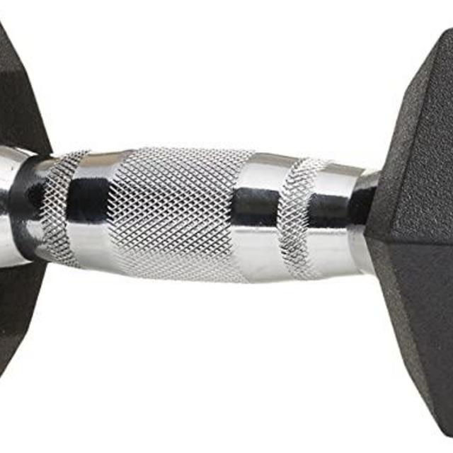 Amazon Basics Rubber Encased Hex Dumbbell Hand Weight