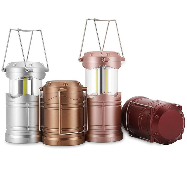 Lichamp LED Camping Lantern, 4 Pack Battery Powered Flashlight for Power Outages, Portable Collapsible Hanging Light Essential for Home, Outdoor, Emergency Lamp Survival Kit Gear for Hurricane, C3