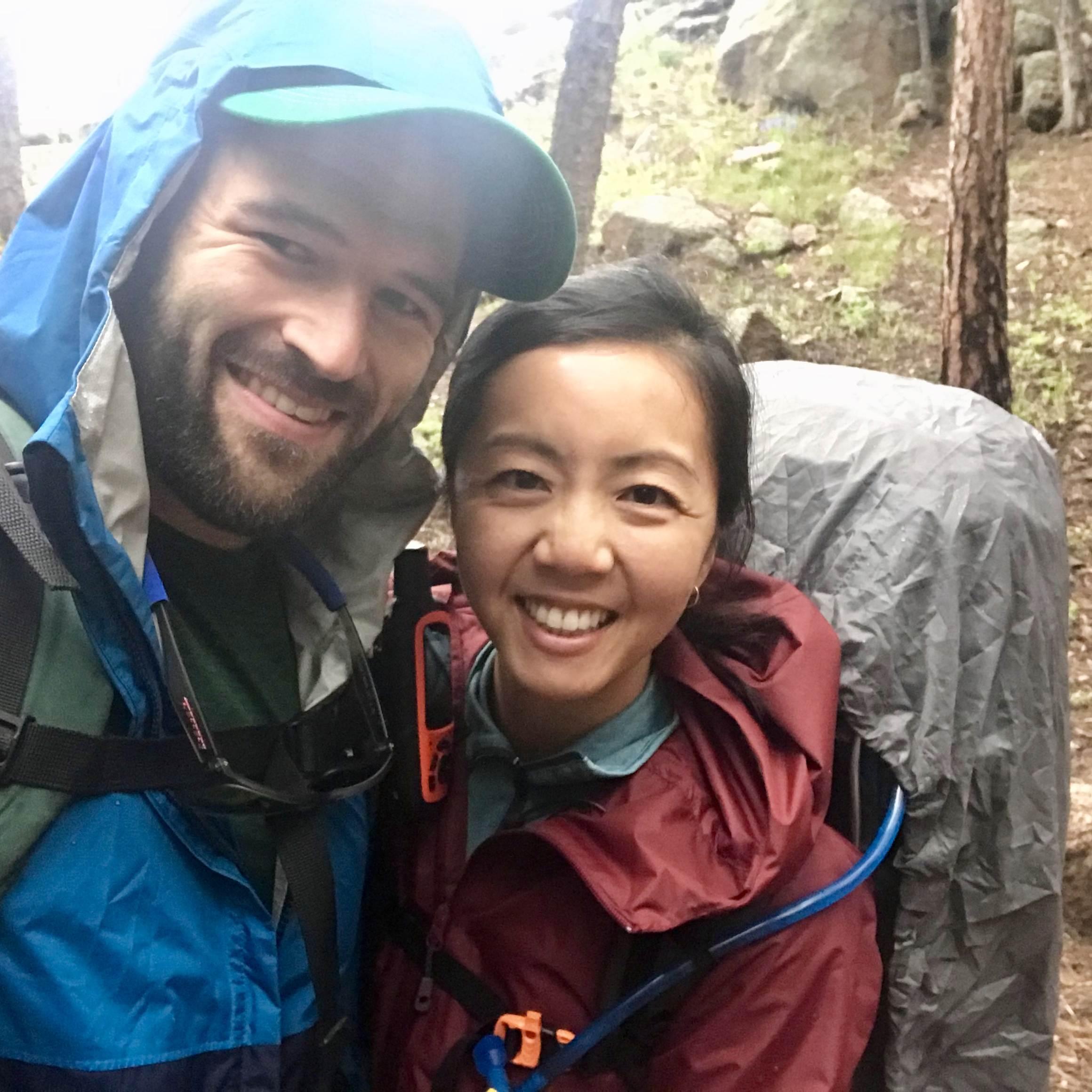 Our first of many backpacking trips