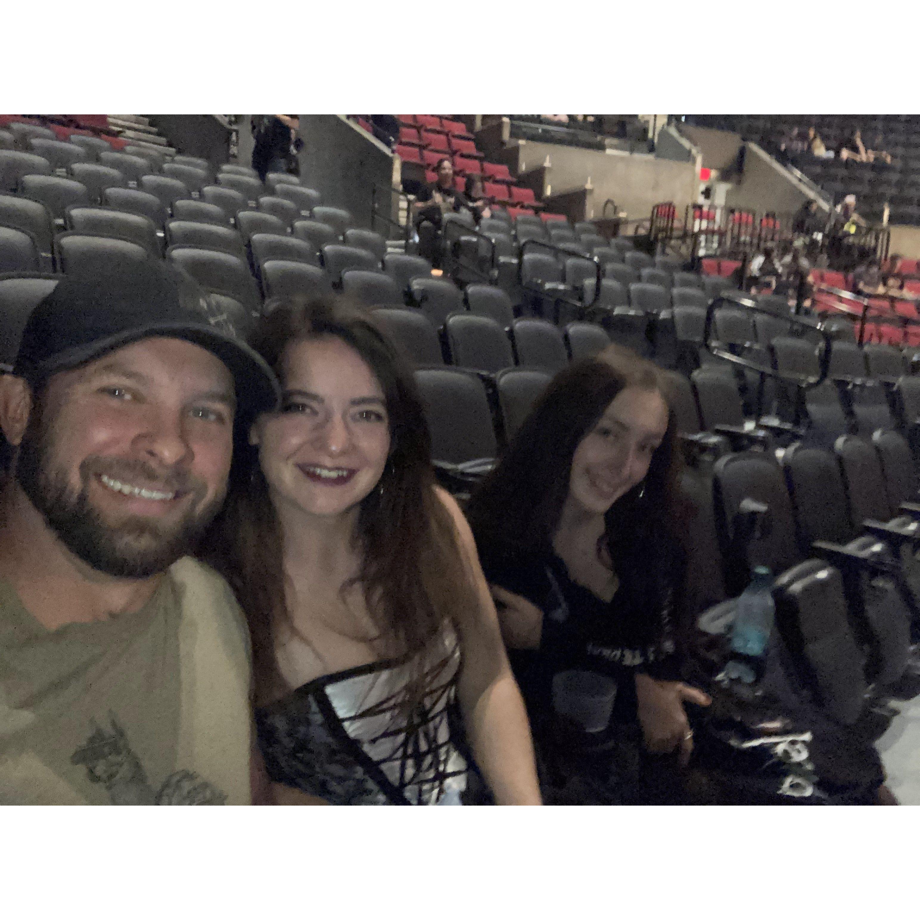 Mastodon and Lamb of God with the oldest daughter! Whole lot of headbanging!