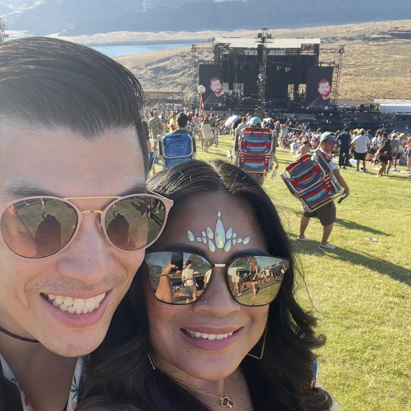 2024-Gorge Amphitheater, Washington (ODESZA concert) No idea he was going to propose.