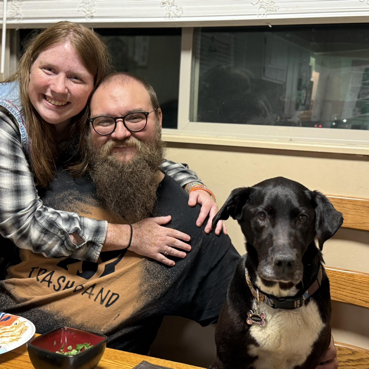 Our little family. Rest in peace our sweet girl. We miss her but she is a piece of our relationship.