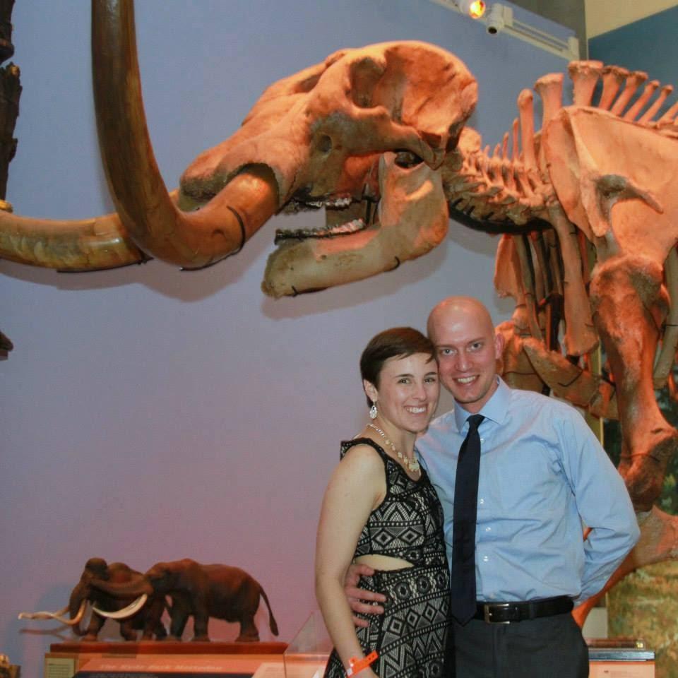 2015. Grad Ball with our mammoth pal. First time Annie ever saw Phil in a suit! He looked very handsome :)