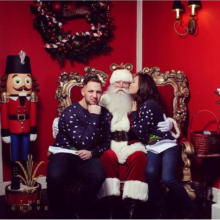 Got pictures with Santa at The Grove when I worked there as a "Santa's helper".