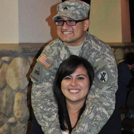 Shortly after we got married, Carlos headed off to his year-long deployment in Iraq. This was our first photo together after picking him up with our family and closest friends from the airport.