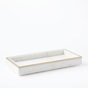 Brass Inlay Marble Tray