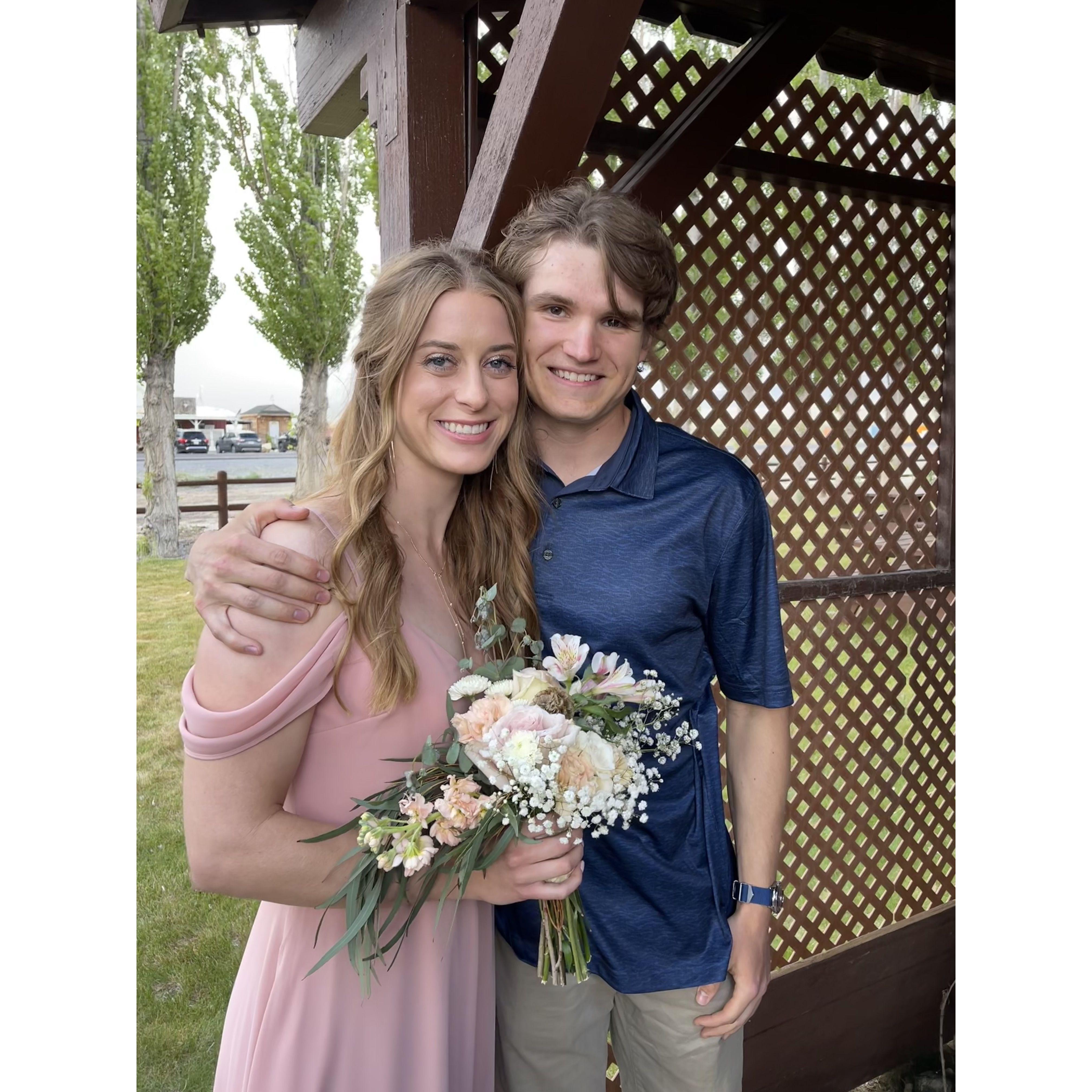 June 2023 - Celebrating Maggie and Lane's wedding, who luckily are in the Bridal Party