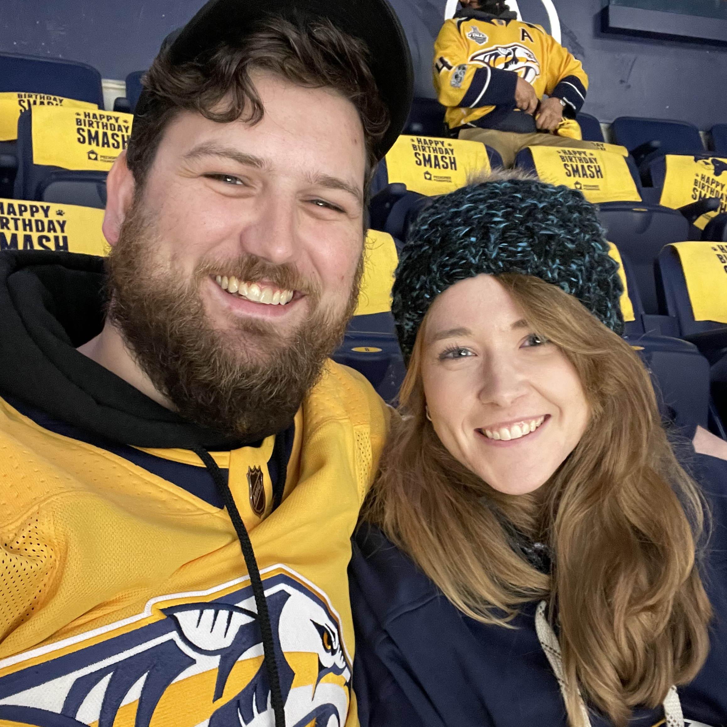 Our first preds game together - 10.26.21