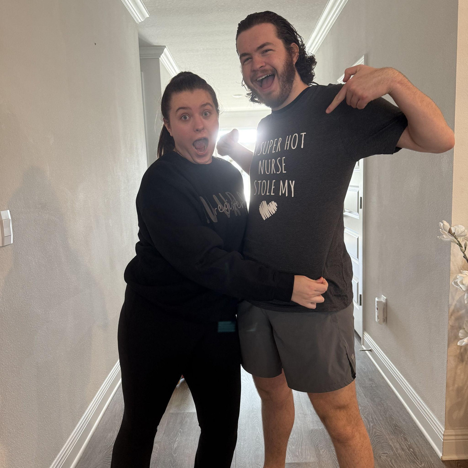 Victoria's family for Christmas got Ian a SUPER COOL shirt!