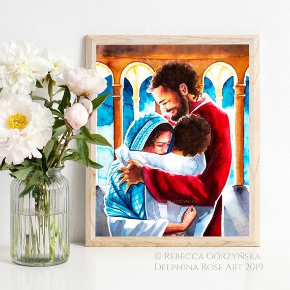 The Holy Family - Finding in the Temple fine art print 9x12"