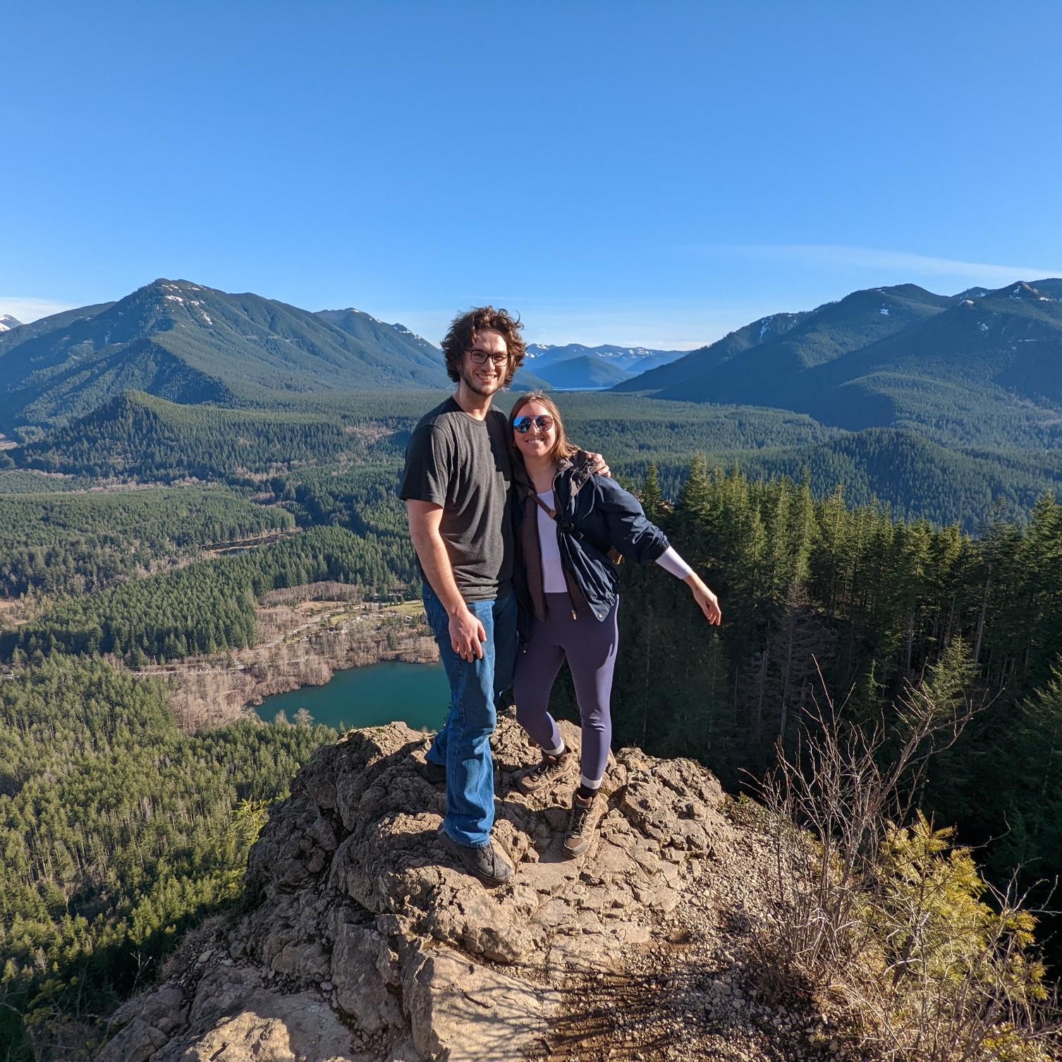 One of our many hikes in Washington state!