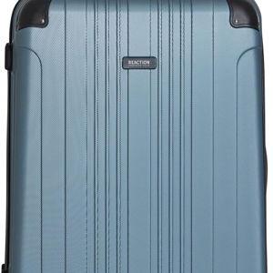Kenneth Cole REACTION Out of Bounds Lightweight Hardshell 4-Wheel Spinner Luggage, Granite Blue, 28-Inch Checked