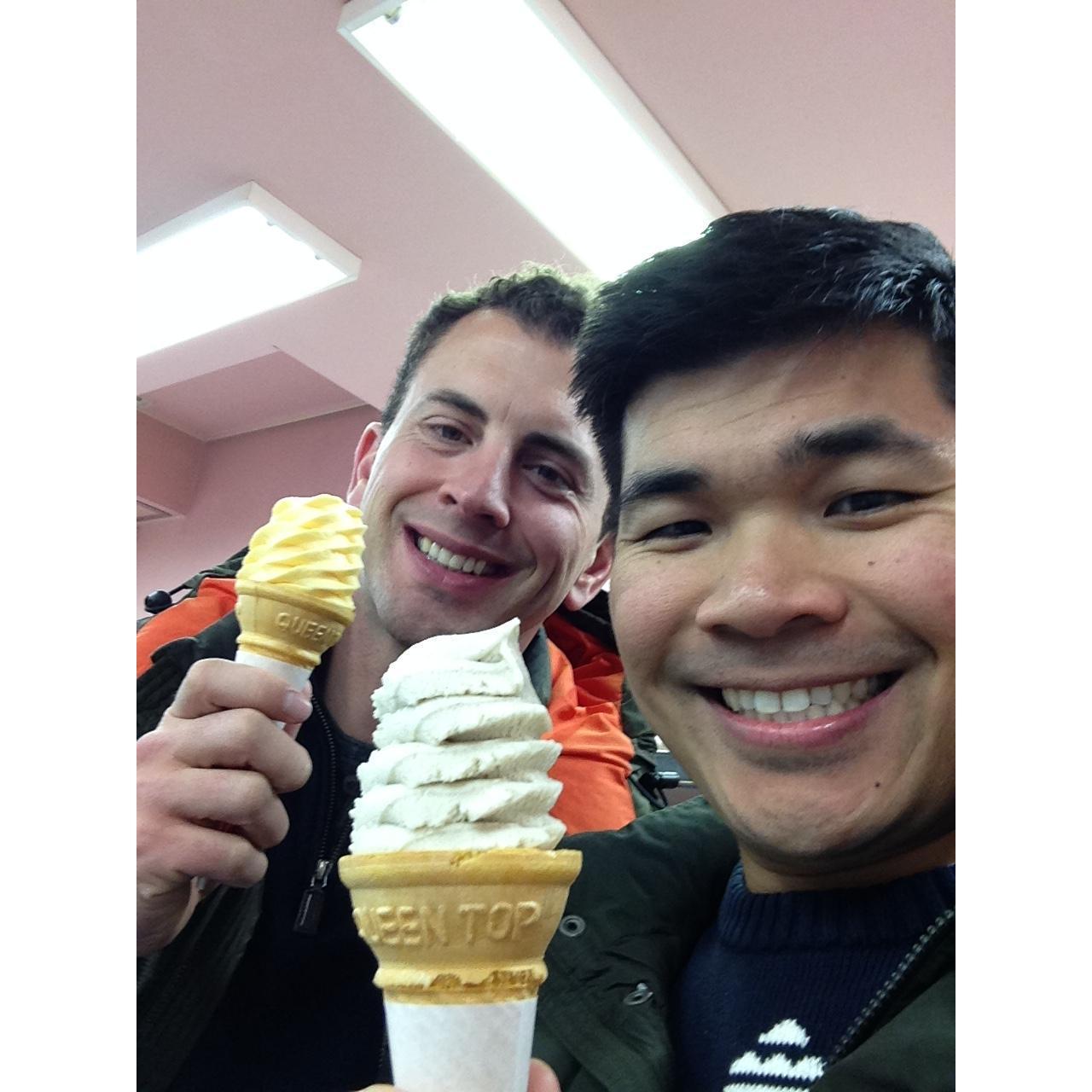 Ice cream. Always ice cream.