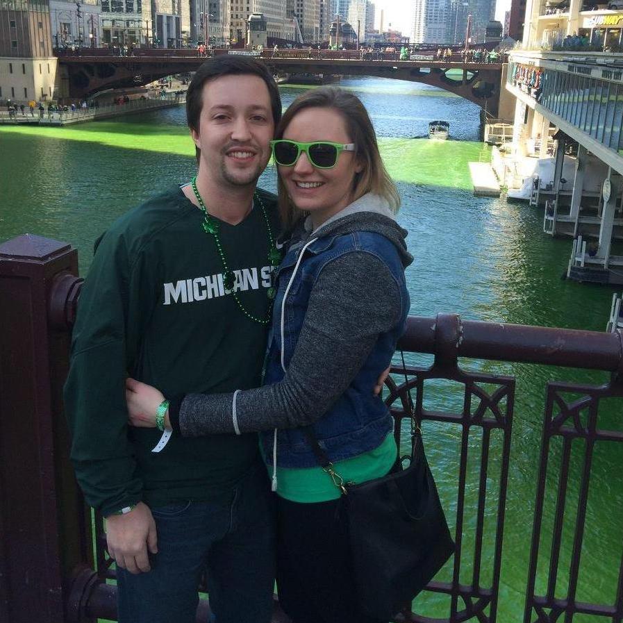 March 2017 - St. Patrick's Day in Chicago! We were in bed well before 9pm.