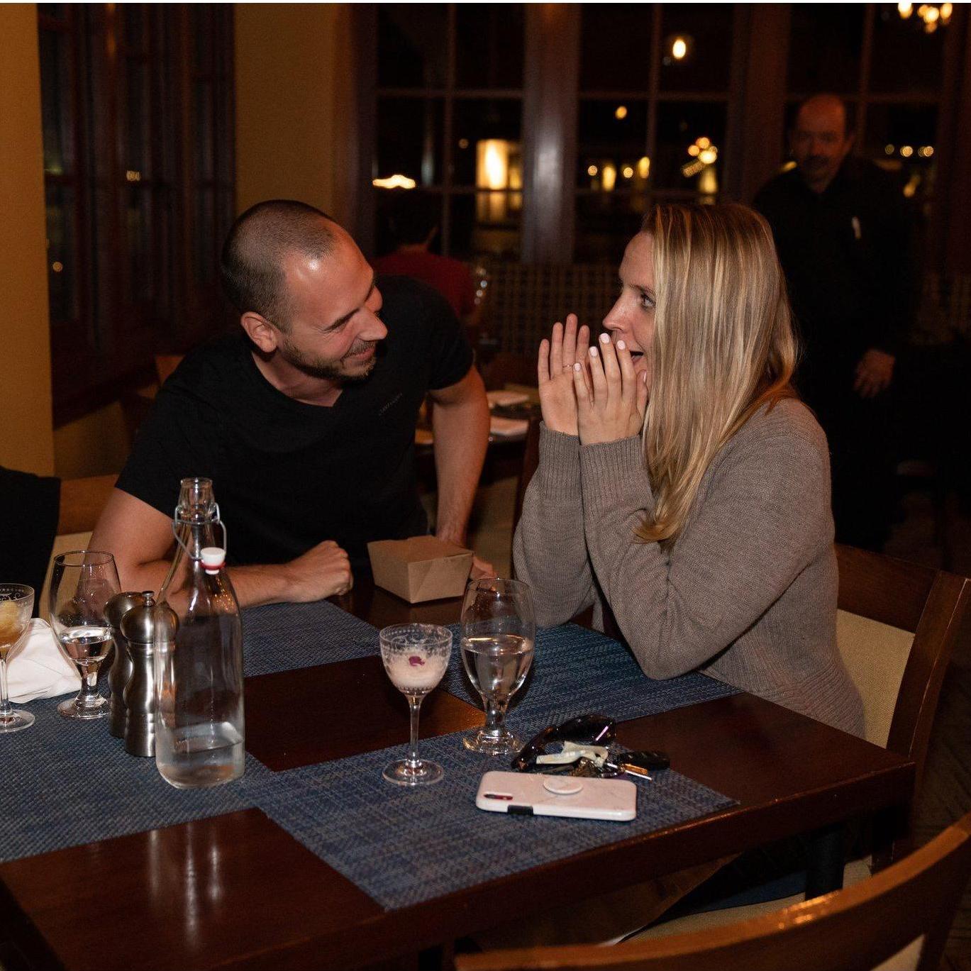 The moment Kelsey realized what was happening. Pure shock!