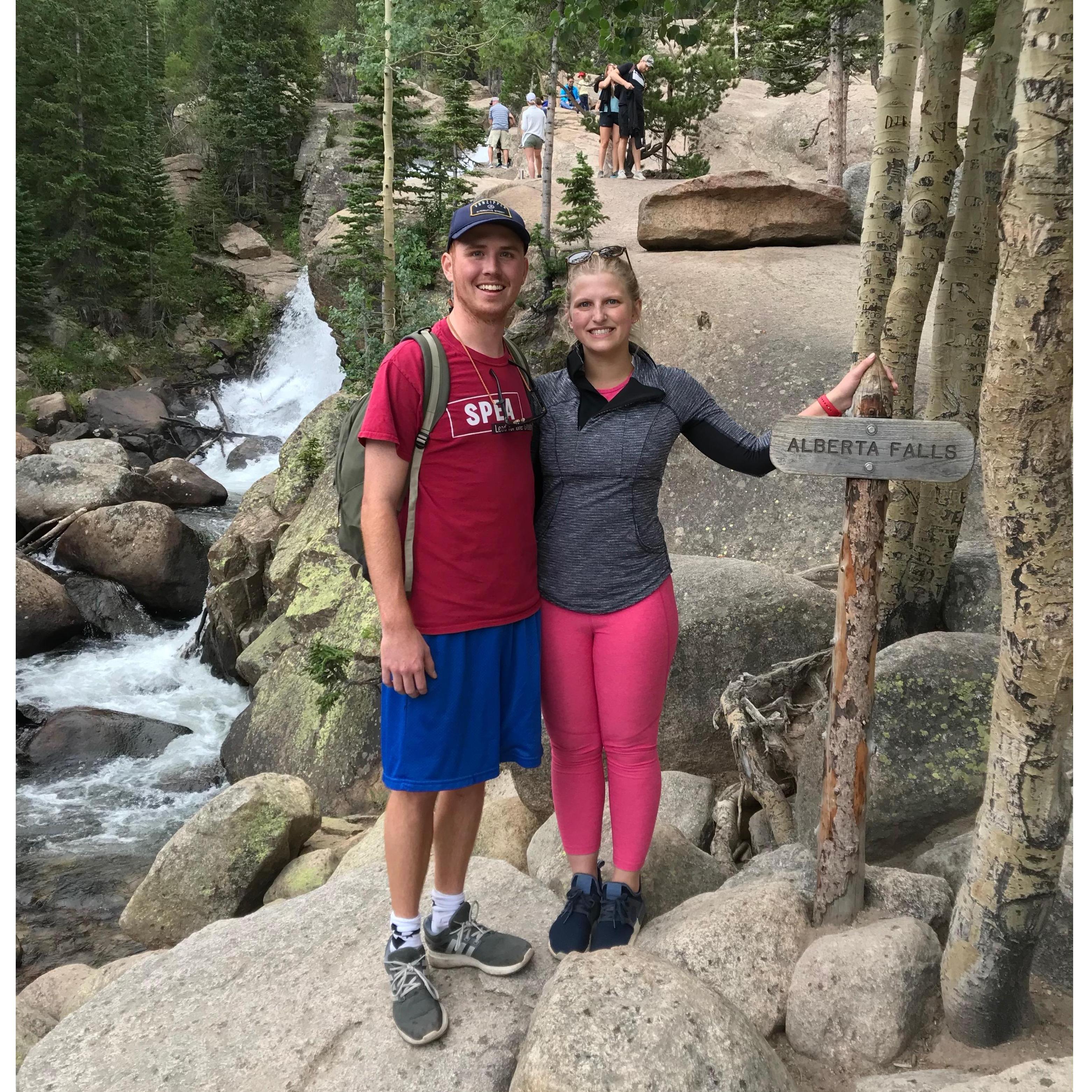 Alberta Falls in the Rocky Mountains