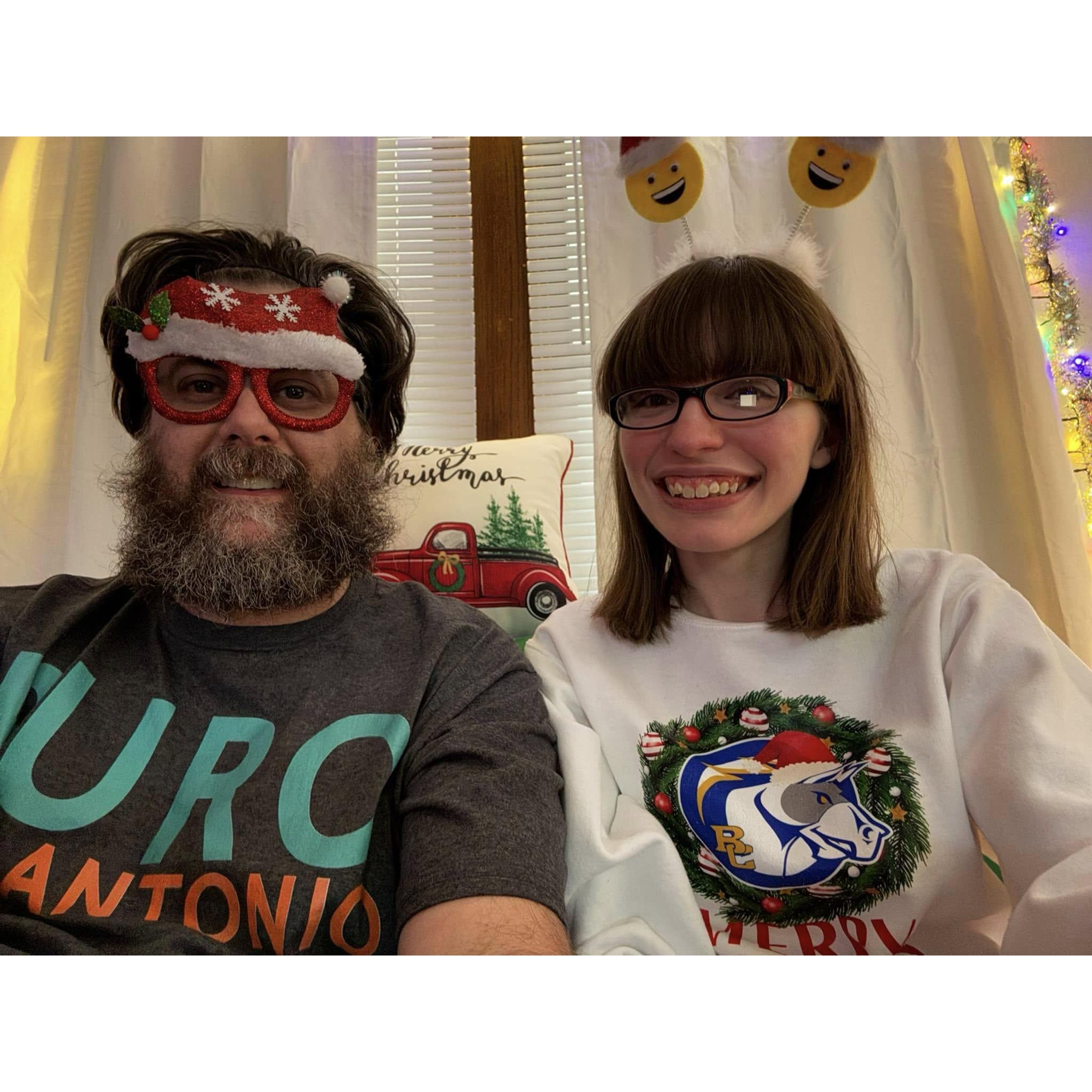 Our first Christmas together in-person - December 2024
