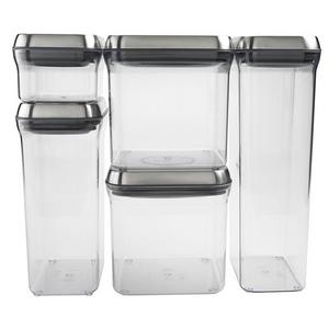 OXO SteeL 5-Piece Pop Container Set