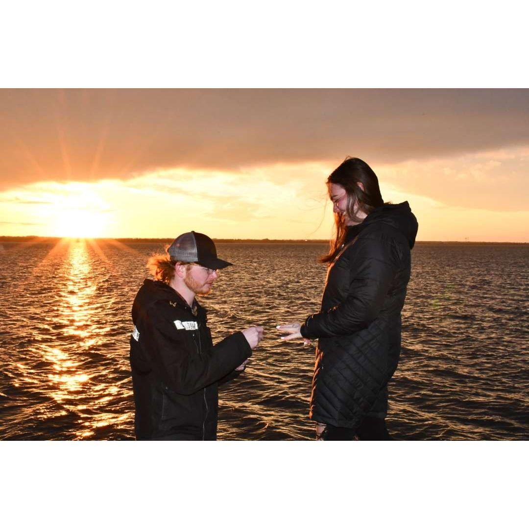 Lake Hefner: The day we got engaged!