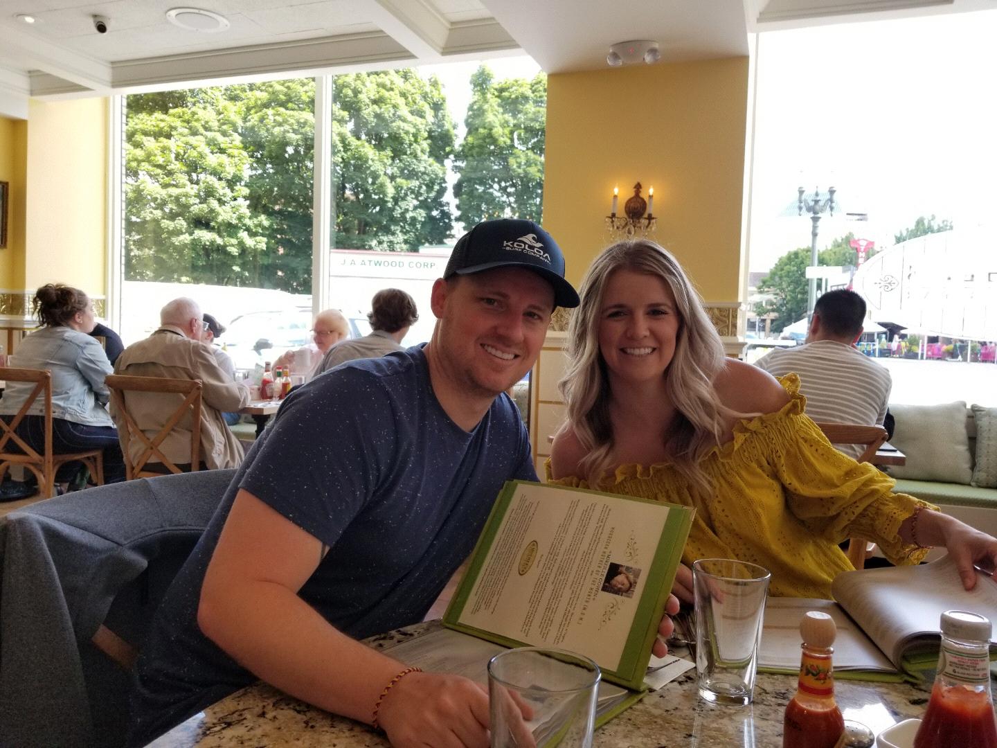 Brunch at Mother's Bistro with Tyler's family on their visit to Portland
