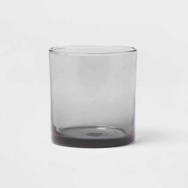 11oz Glass Asheboro Double Old Fashion Glass Gray - Threshold™