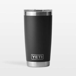YETI Rambler 20-Oz. Tumbler with MagSlider Lid Black | Crate & Barrel