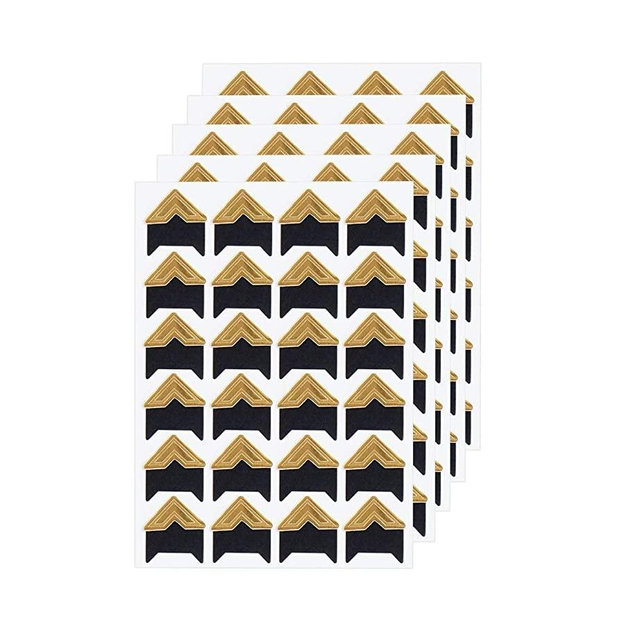360 Count Self-Adhesive Acid Free Photo Corners for Scrapbooks Memory Books (Gold)