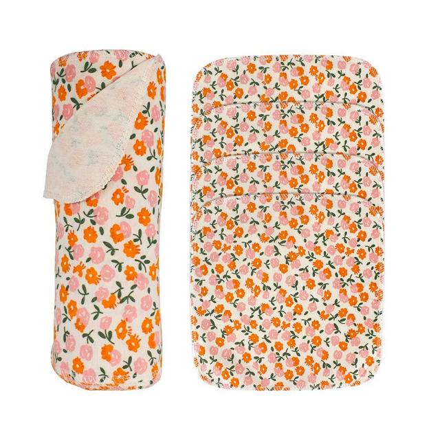 Kumebon Reusable Paper Towels Washable Roll - 25 Pack 100% Cotton Prints Cloth Paper Towels for Kitchen Paperless Paper Towels Napkins Zero Waste Products Alternative Paper Towel Alternative