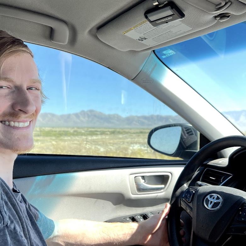 My view on one of our countless roadtrips
