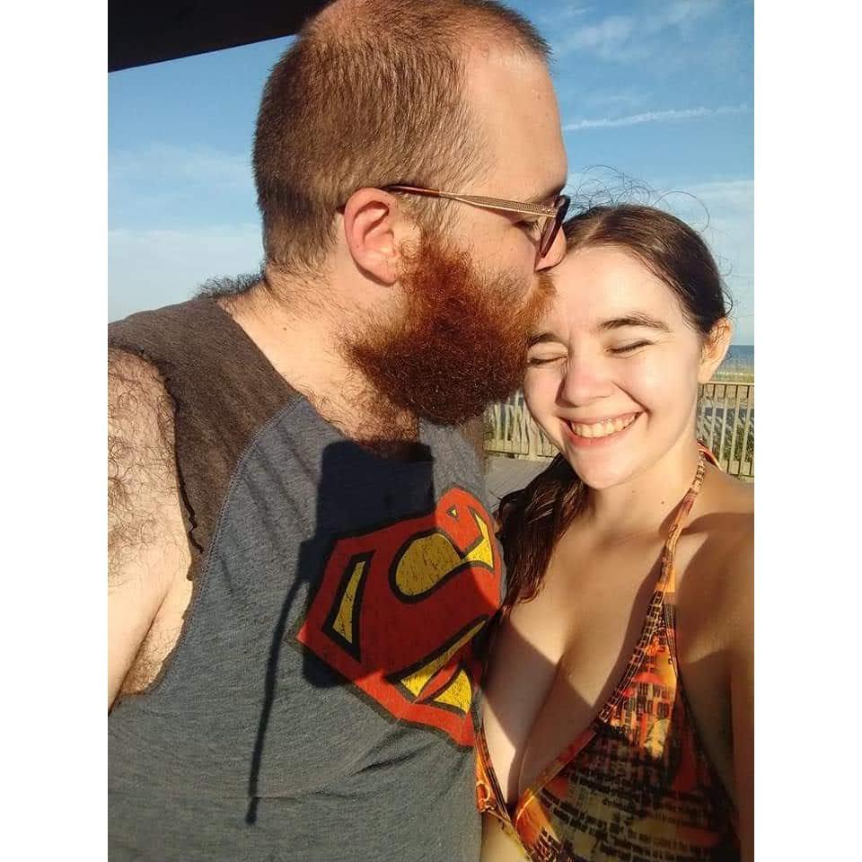 Our first trip to the beach, after we started dating in 2019