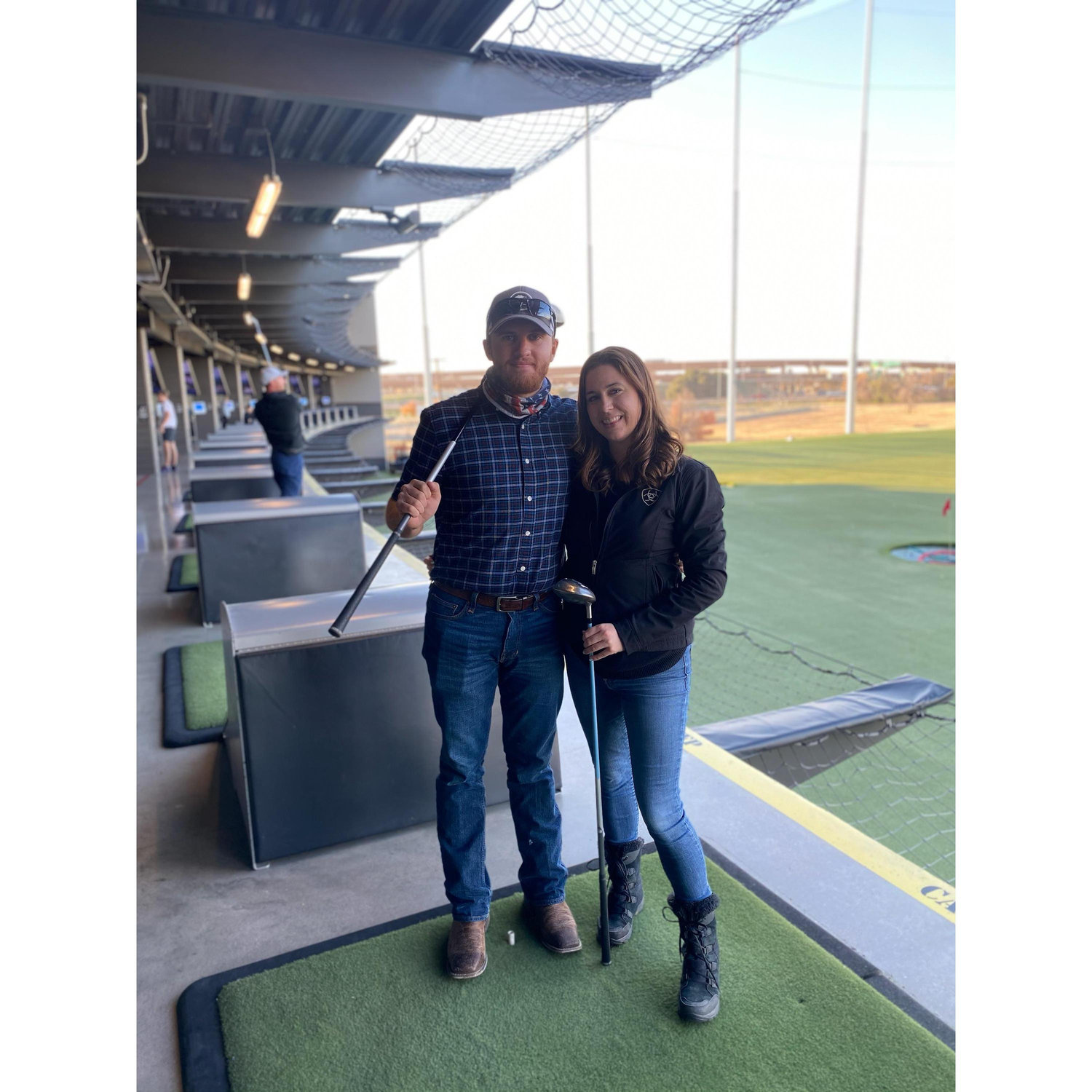 Our love for golf is something we both share!