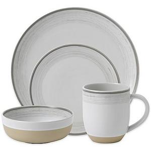 ED Ellen Degeneres Crafted By Royal Doulton® Brushed Glaze 16-Piece Dinnerware Set in White