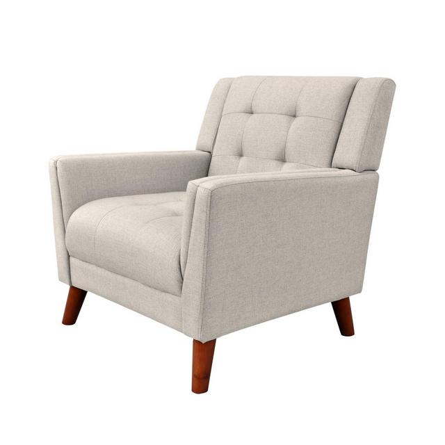 Candace Mid-Century Modern Armchair Beige - Christopher Knight Home
