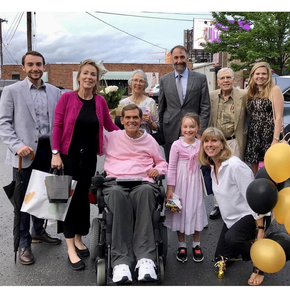 The Millers and Skinners celebrate Jubal’s graduation from Vanderbilt.