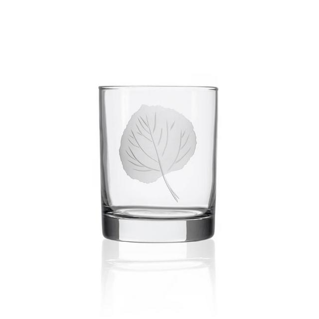 Aspen Leaf Glasses, Set/4