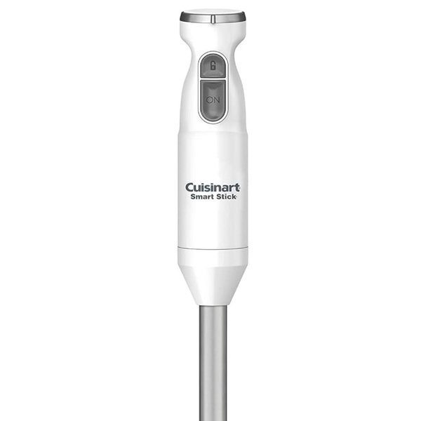 Cuisinart Hand Blender, Smart Stick 2-Speed Hand Blender- Powerful & Easy to Use Stick Immersion Blender-for-Shakes, Smoothies, Puree, Baby Food, Soups & Sauces, Stainless Steel, CSB-175P1,White
