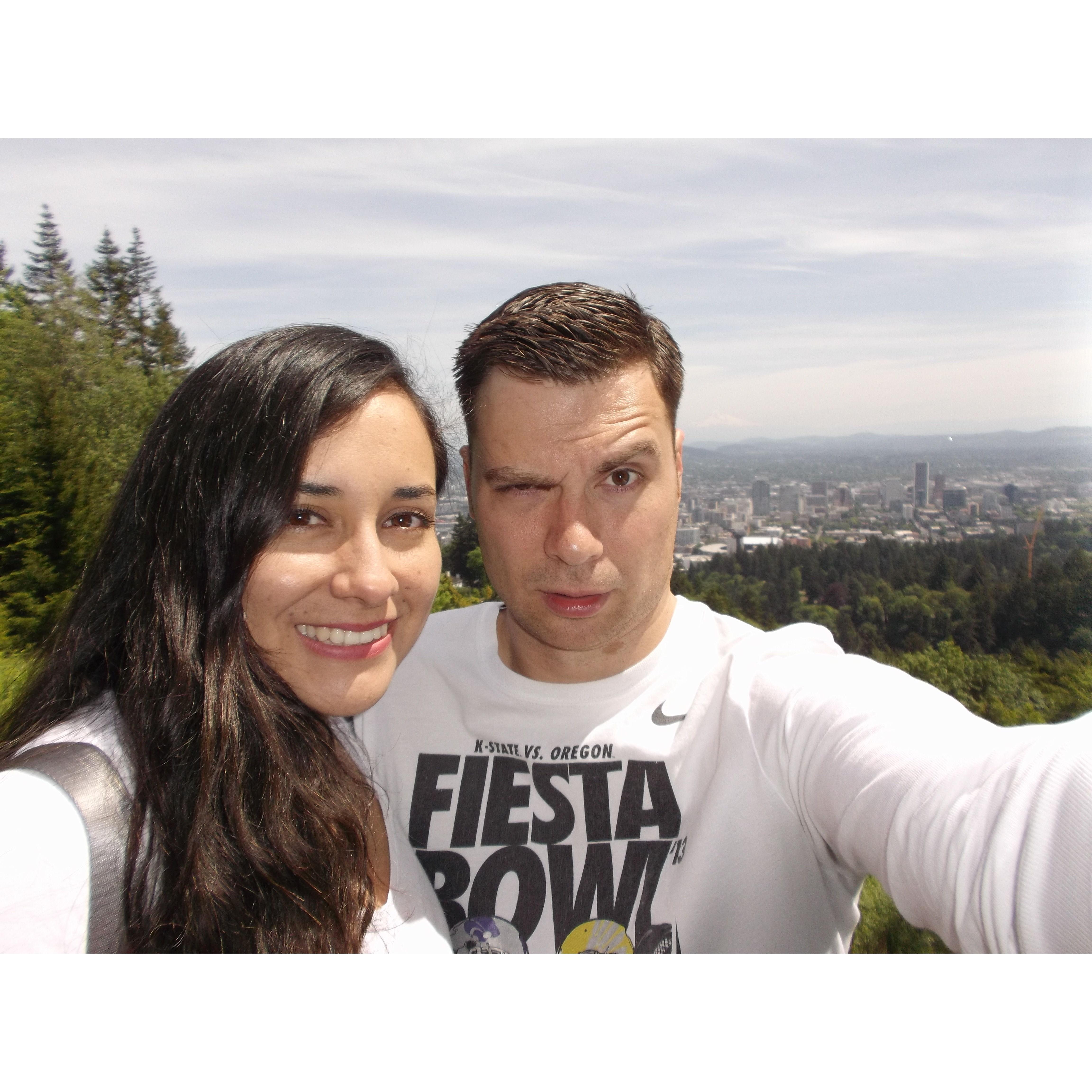 Adam took this picture on our first hike.