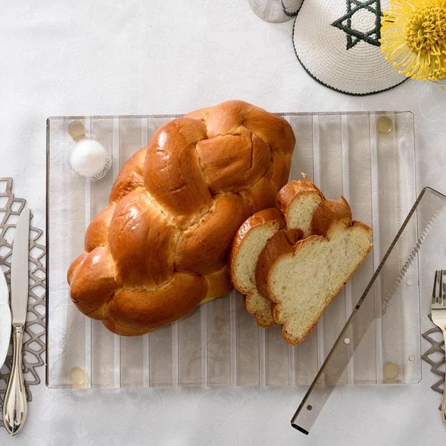 Striped Challah Board Smoke