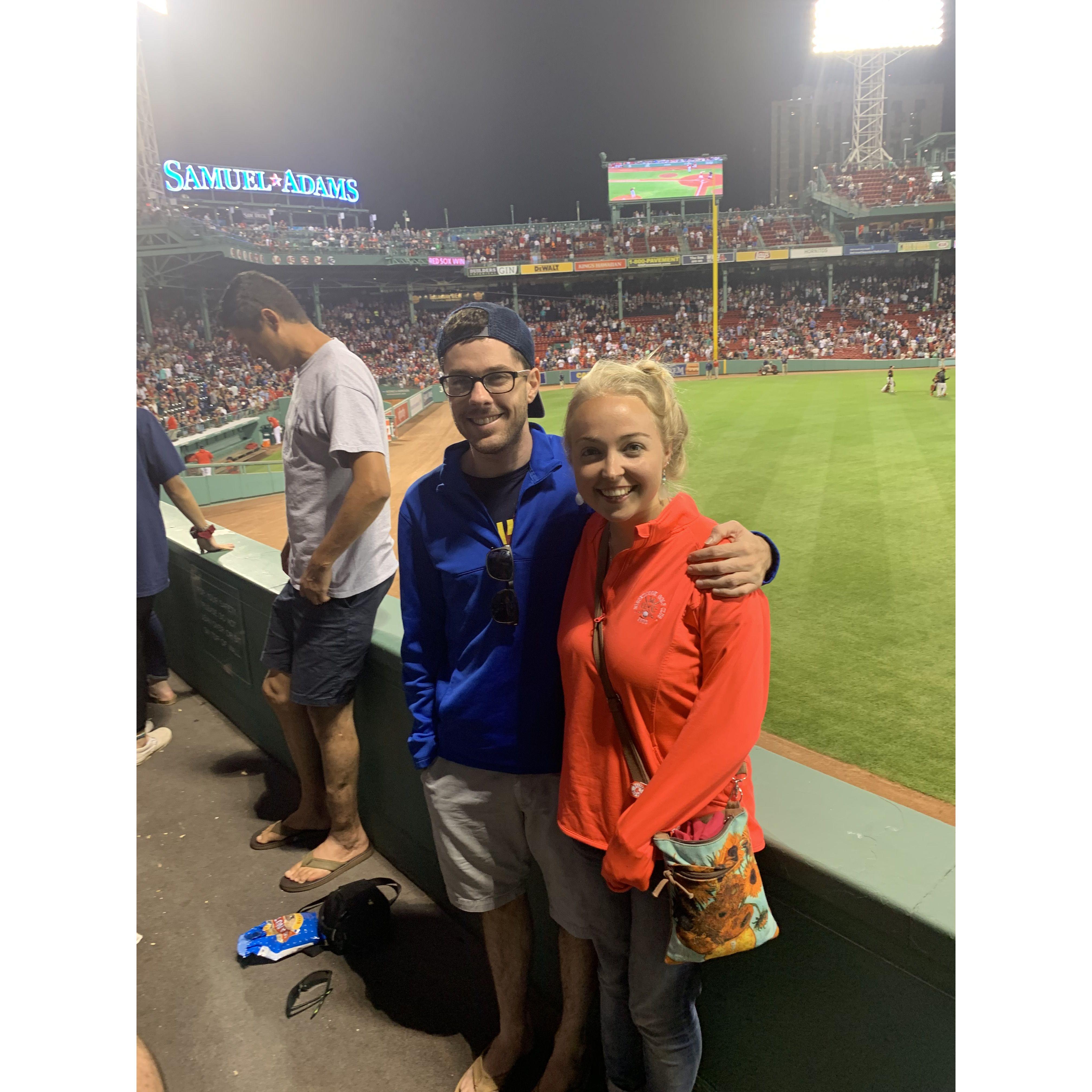 Fenway Park to celebrate Brian passing his Internal Medicine Boards!